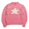 Chamula Star Pullover Lt. Pink x Ivory-Knitwear-Clutch Cafe