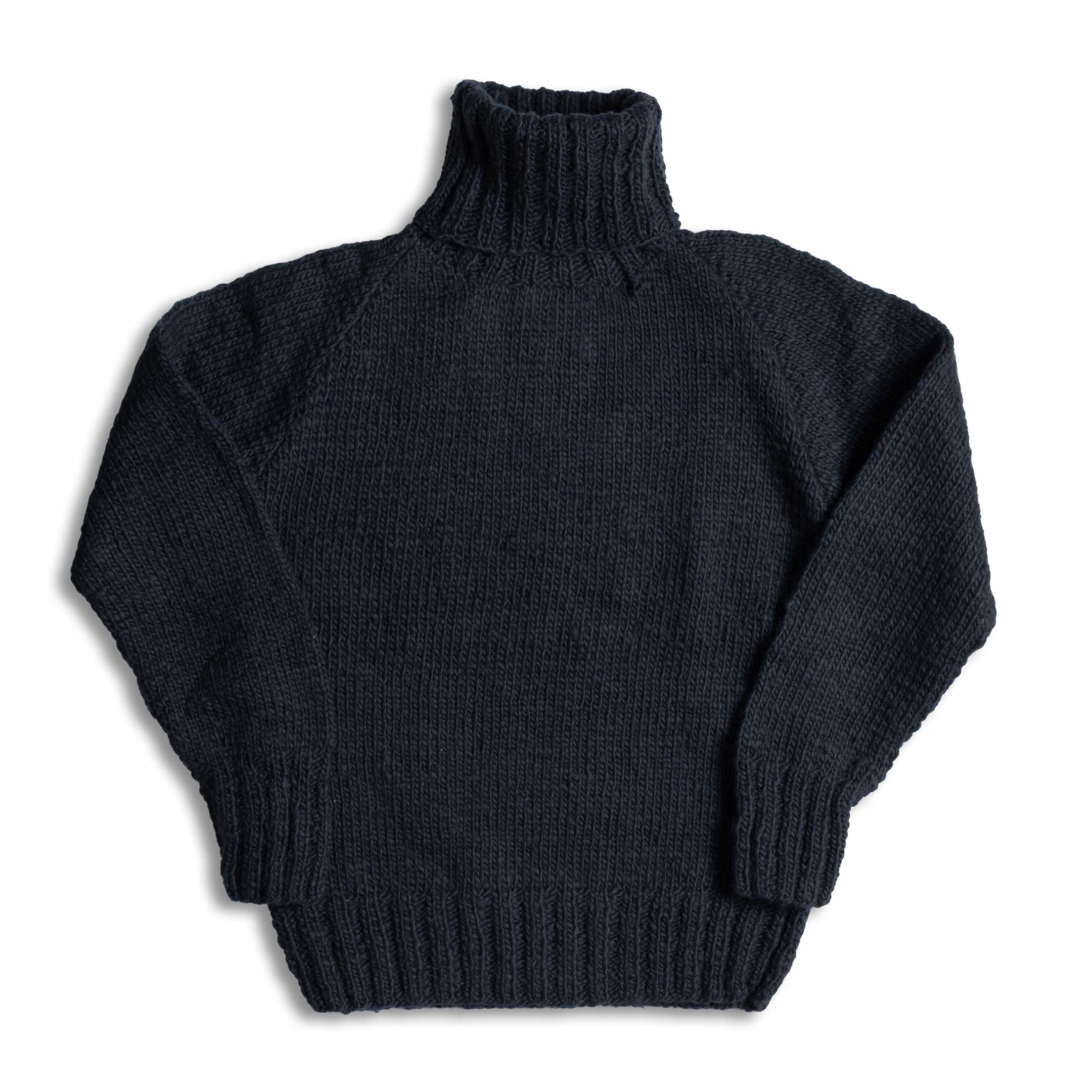 Chamula Turtleneck Pullover Navy-Knitwear-Clutch Cafe