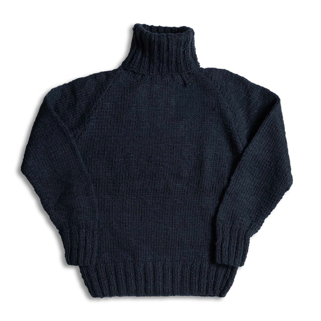 Chamula Turtleneck Pullover Navy-Knitwear-Clutch Cafe