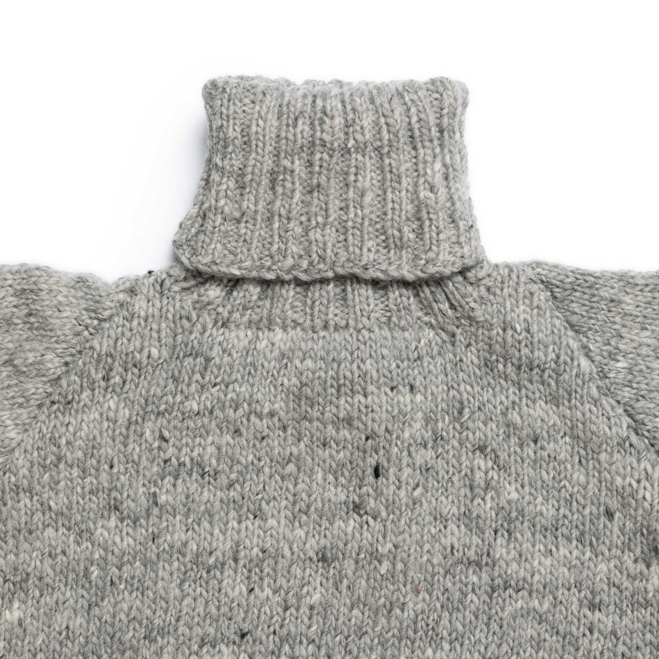 Chamula Turtleneck Pullover Pearl Grey-Knitwear-Clutch Cafe