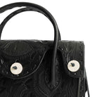 Chamula Western Stitch Carving Bag L Black-Bag-Clutch Cafe