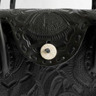 Chamula Western Stitch Carving Bag L Black-Bag-Clutch Cafe