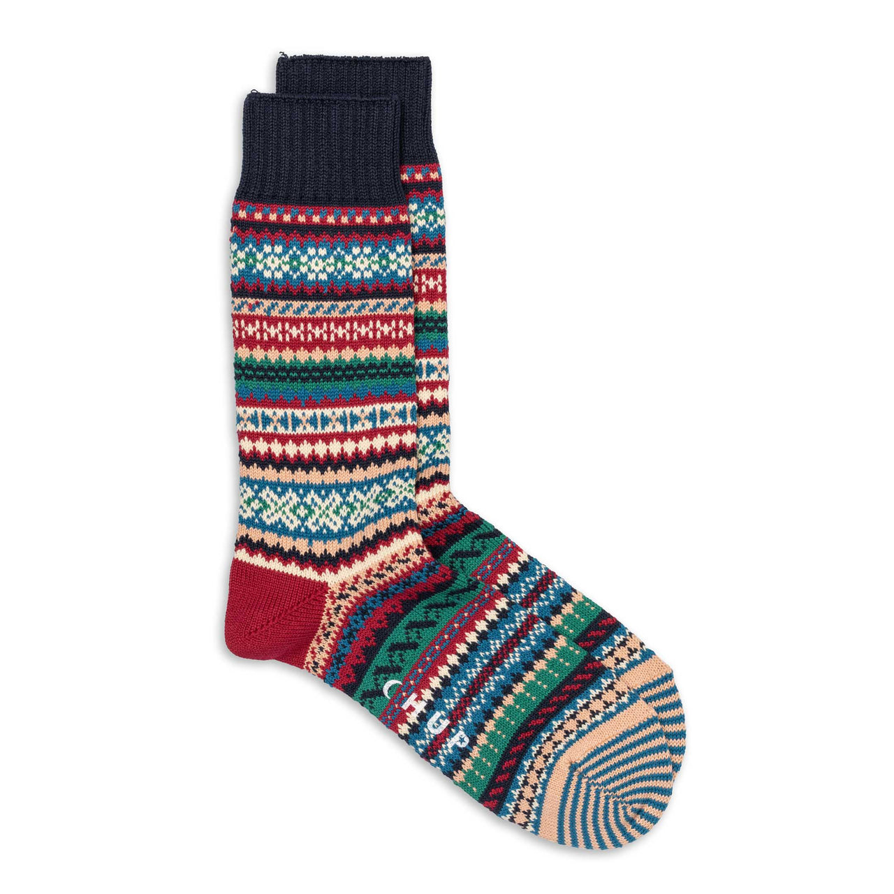 Chup HorizonT Crew Socks Ink blue-Socks-Clutch Cafe