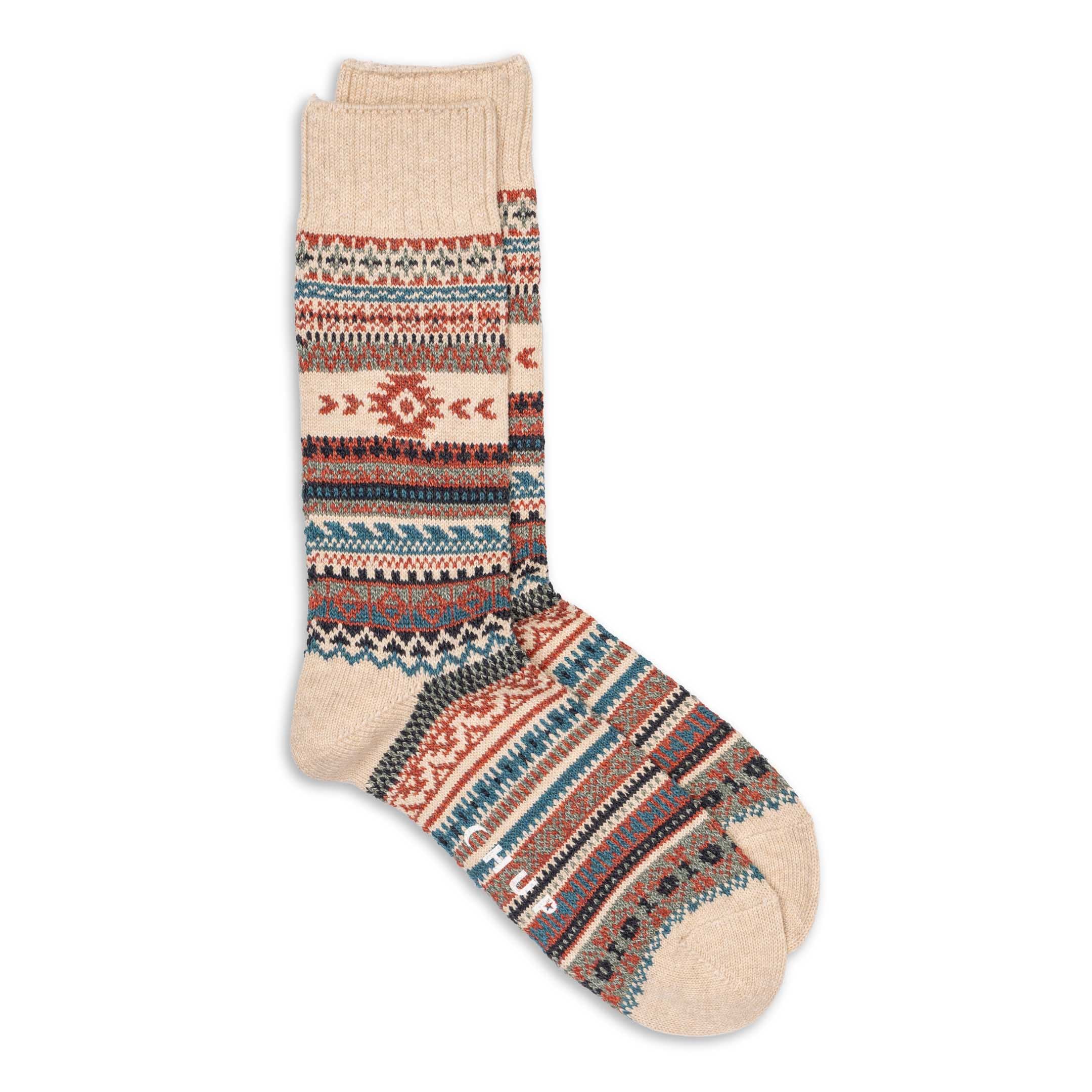 Chup Rio Colorado Crew Socks Alabaster-Socks-Clutch Cafe