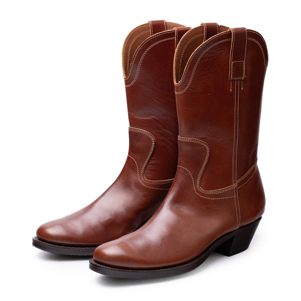 Clinch Cowboy Boots Horsehide Brown-Boots-Clutch Cafe