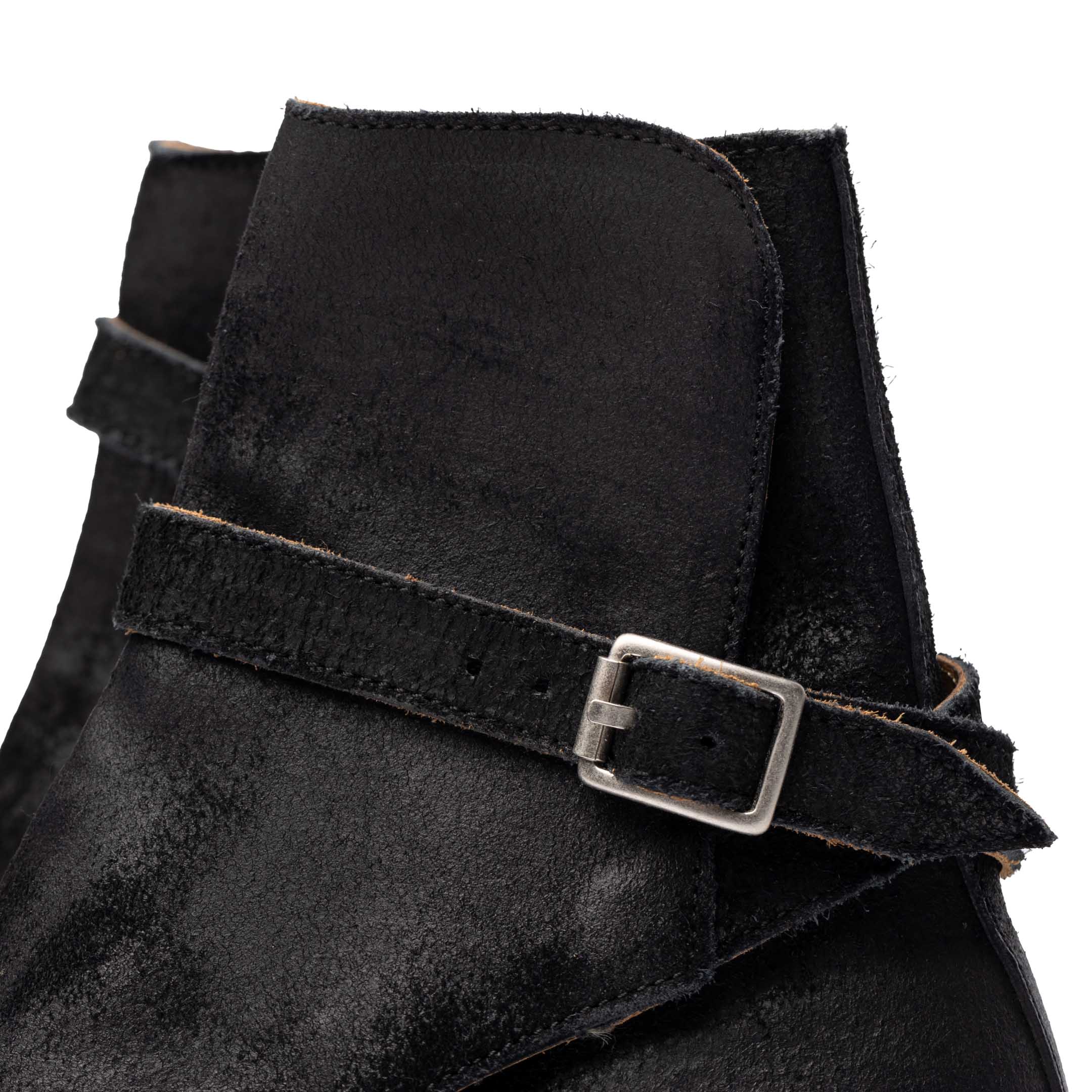 Clinch Jodhpur Boots Waxed Uneven Horse Suede Black – Clutch Cafe