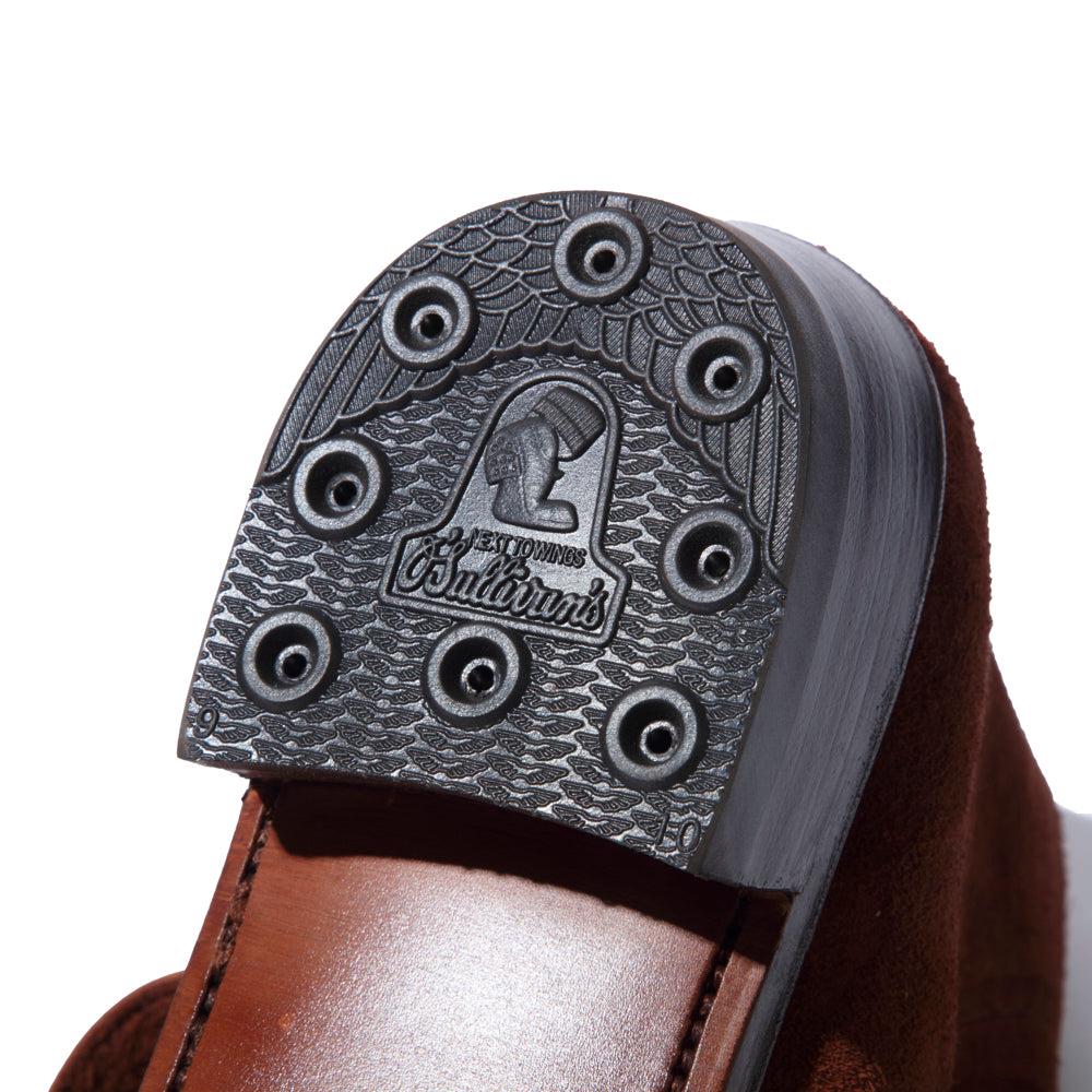 Clinch x Allevol Jodhpur Boots Shinki Horsehide Suede Brown-Boots-Clutch Cafe