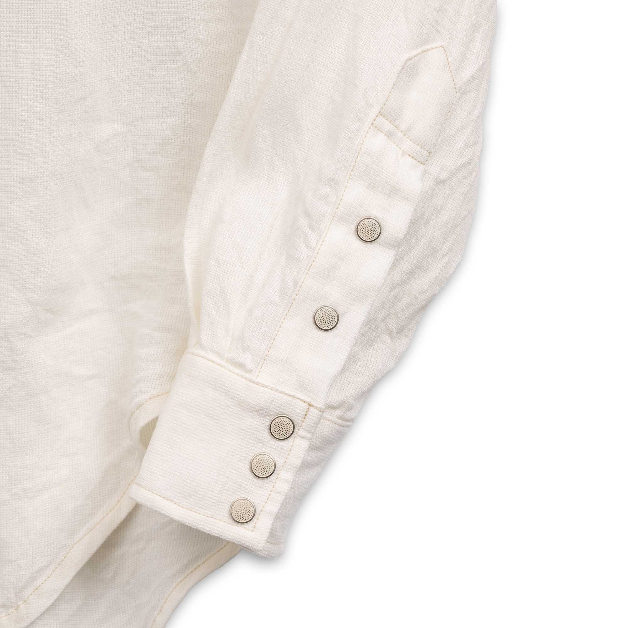 Coherence Abiquiu Western Shirt Aerocloth Linen Ivory-Shirt-Clutch Cafe
