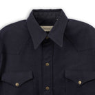Coherence Abiquiu Western Shirt Rover Wool Twill D.Blue-Shirt-Clutch Cafe