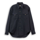 Coherence Abiquiu Western Shirt Rover Wool Twill D.Blue-Shirt-Clutch Cafe