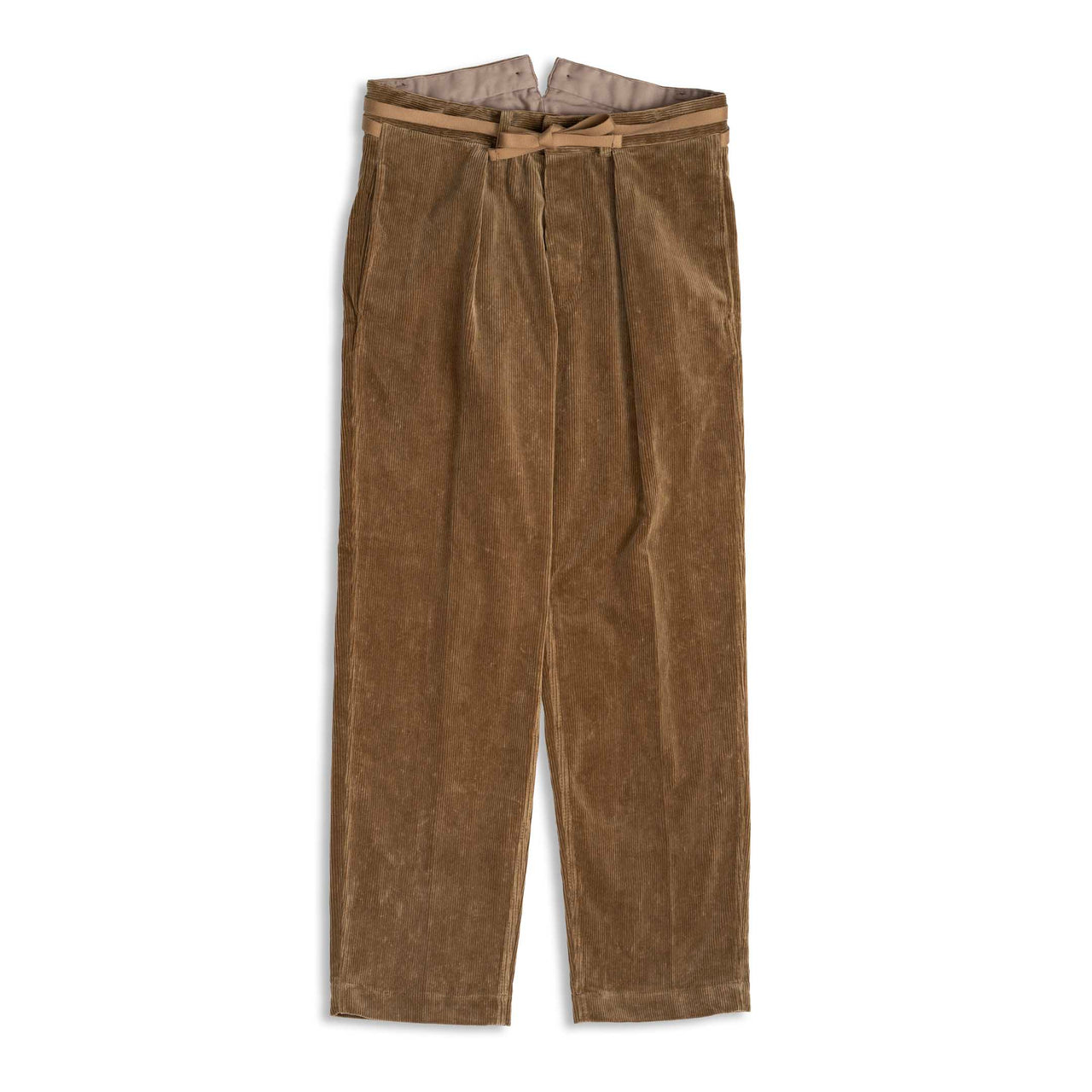 Coherence Alain 10 Wale Corduroy Fawn-Trousers-Clutch Cafe