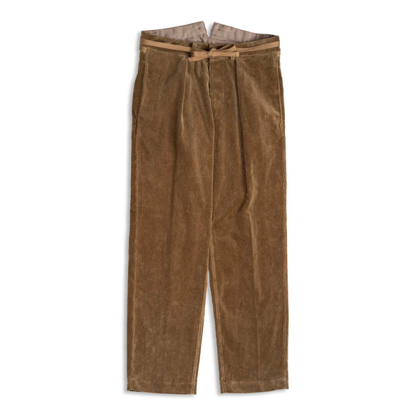 Coherence Alain 10 Wale Corduroy Fawn-Trousers-Clutch Cafe