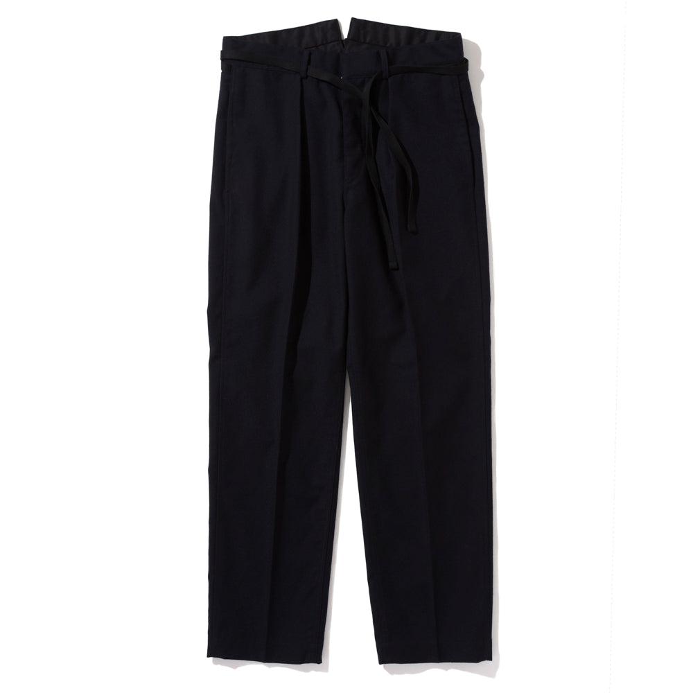 Coherence Alain Rover Wool Twill D.Blue-Trousers-Clutch Cafe