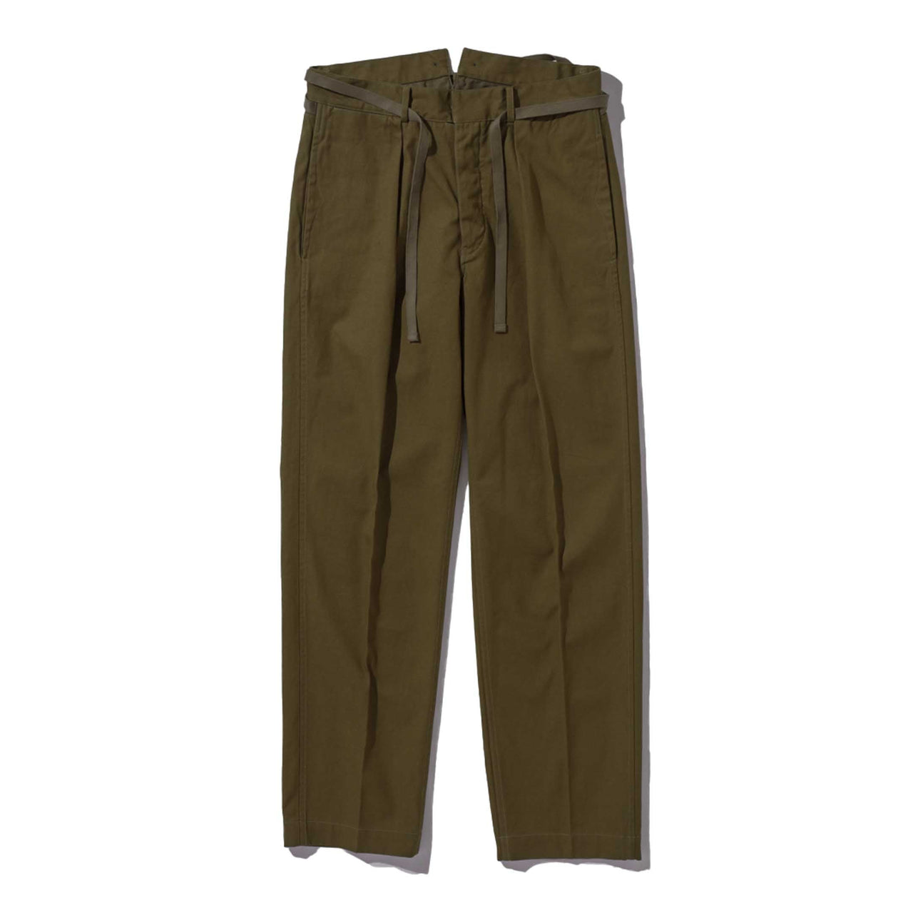 Coherence Alain Selvedge Yacht Canvas Saguaro-Trousers-Clutch Cafe