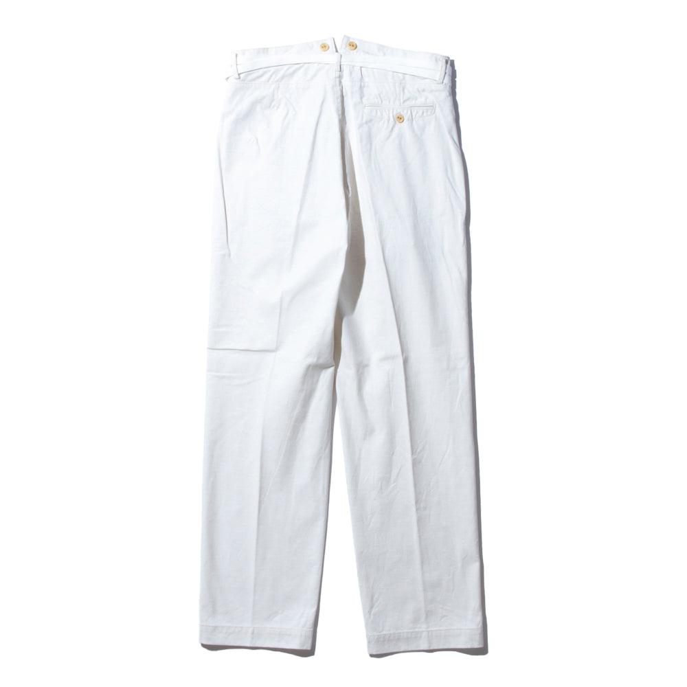 Coherence Alain Selvedge Yacht Canvas Trousers B.White-Trousers-Clutch Cafe