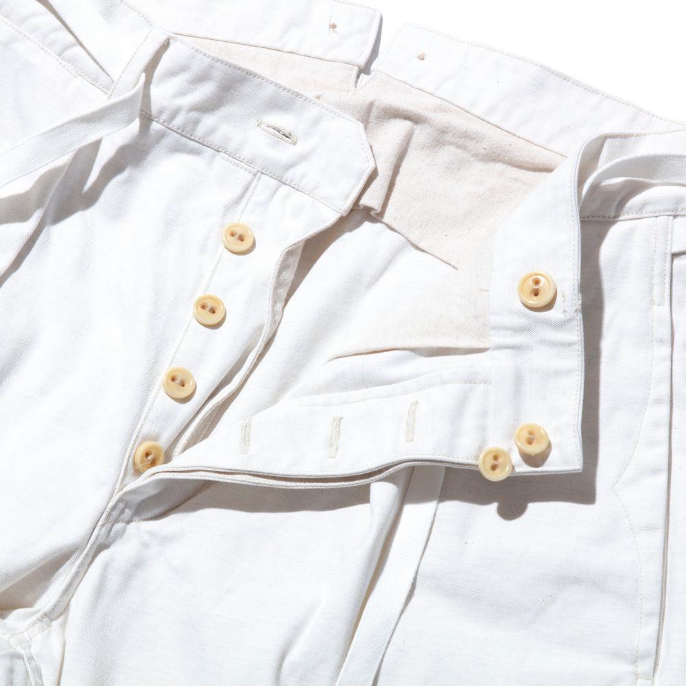Coherence Alain Selvedge Yacht Canvas Trousers B.White-Trousers-Clutch Cafe