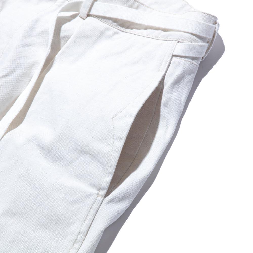 Coherence Alain Selvedge Yacht Canvas Trousers B.White-Trousers-Clutch Cafe