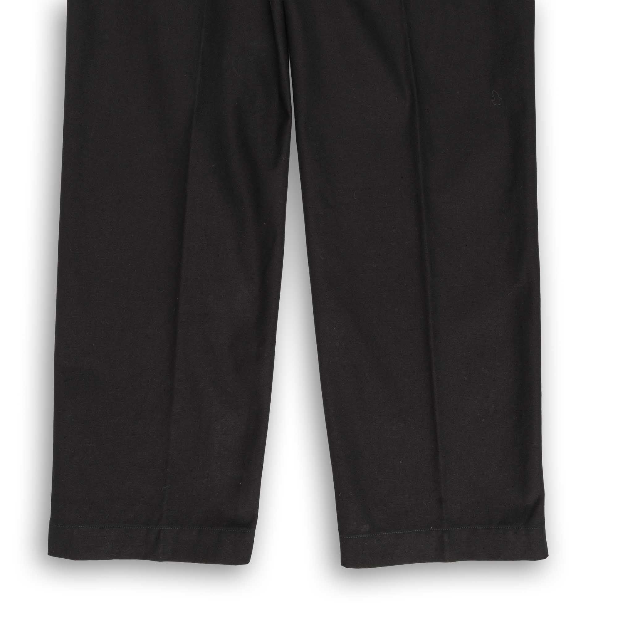 Coherence Alain Selvedge Yacht Canvas Trousers Black-Trousers-Clutch Cafe