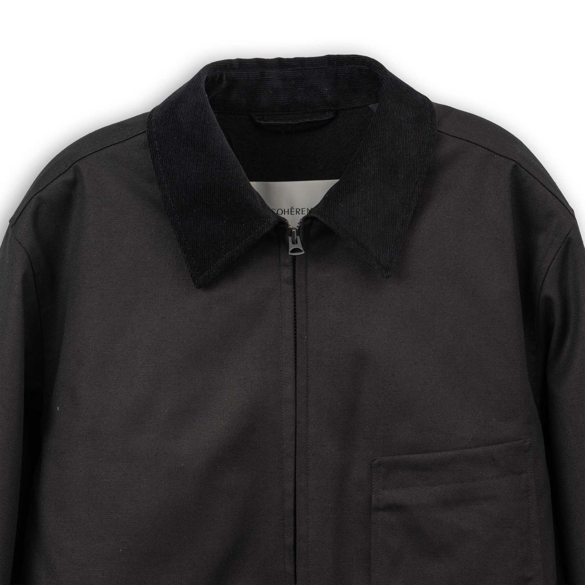 Coherence Birks-FLB Yacht Canvas Black-Jacket-Clutch Cafe