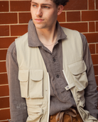 Coherence CiCi Vest Weather Resistant Cotton Sand-Vest-Clutch Cafe
