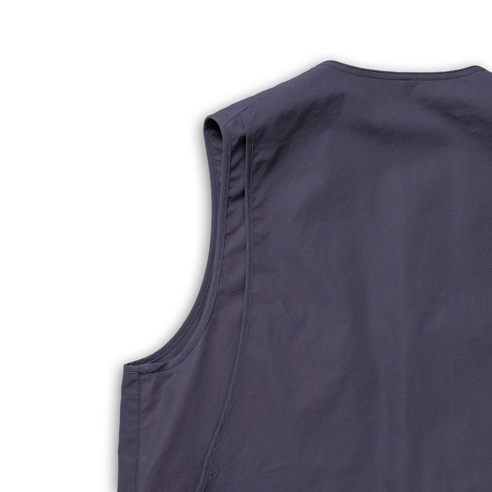 Coherence CiCi Vest Weather Resistant Cotton Slate Blue-Vest-Clutch Cafe