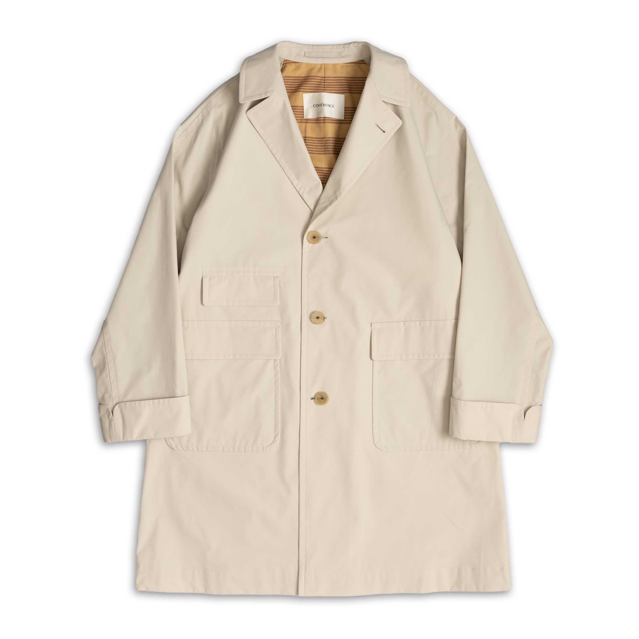 Coherence Corb II Coat Oyster-Coat-Clutch Cafe