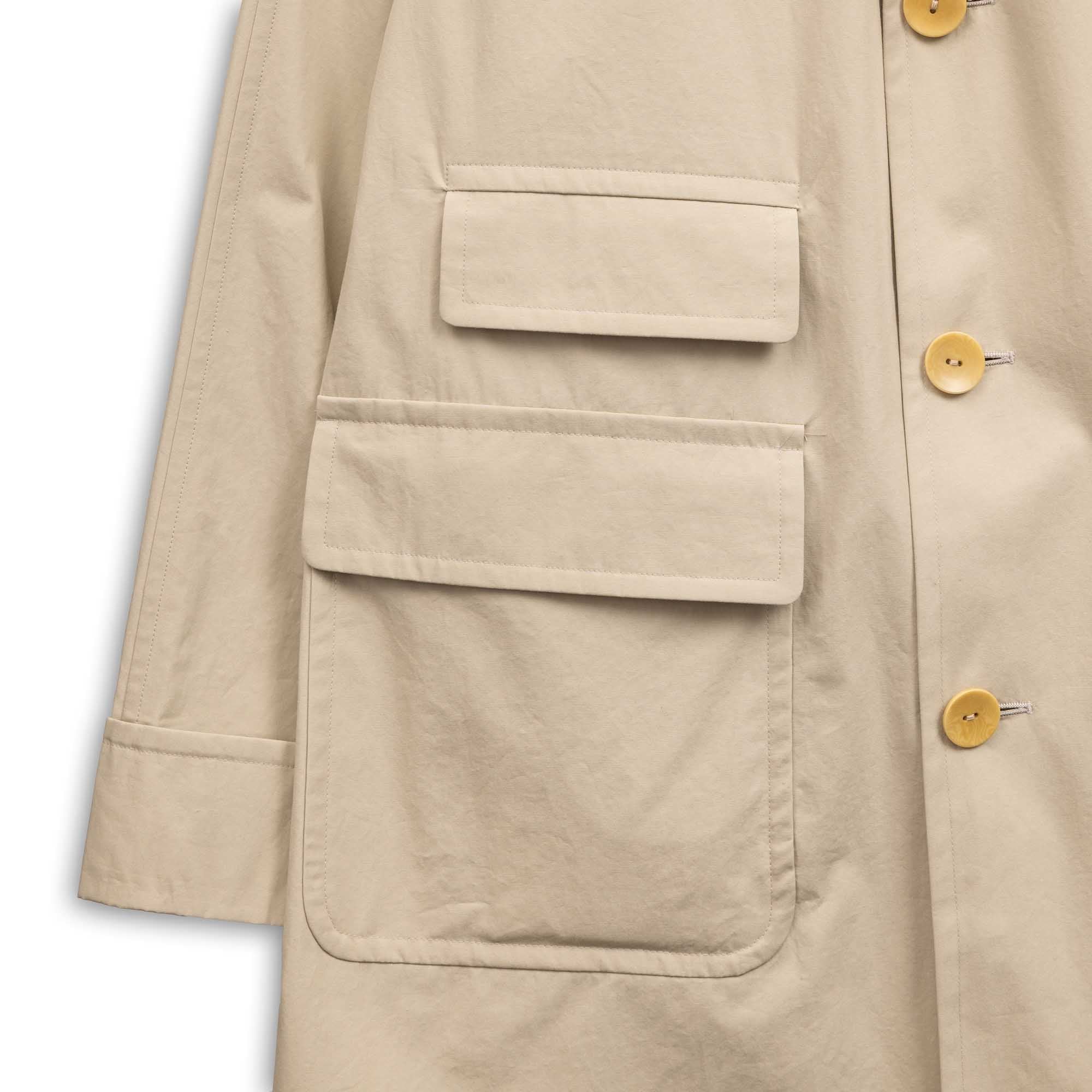 Coherence Corb II Weather Resistant Cotton Sand-Coat-Clutch Cafe