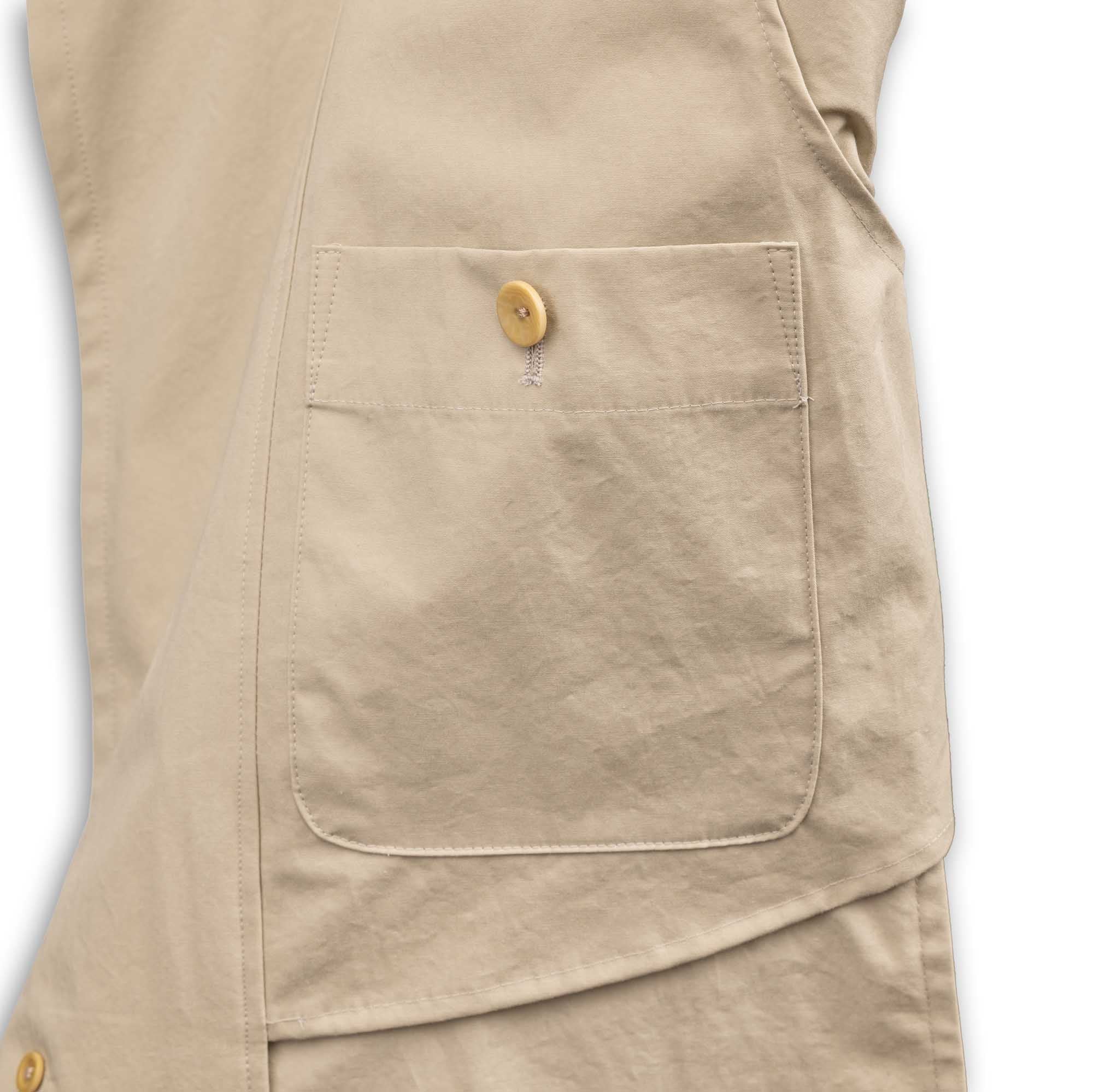 Coherence Corb II Weather Resistant Cotton Sand-Coat-Clutch Cafe