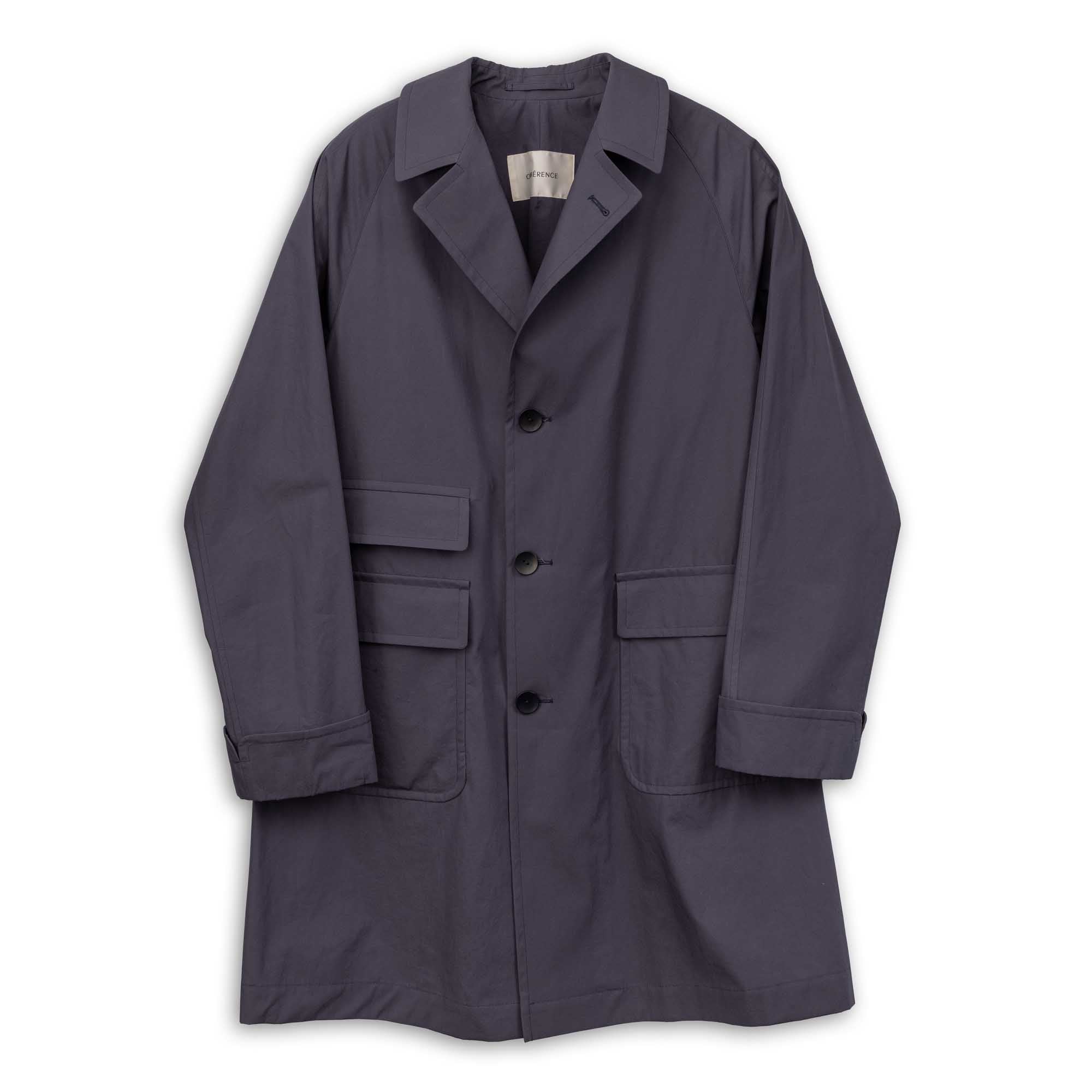 Coherence Corb II Weather Resistant Cotton Slate Blue-Coat-Clutch Cafe