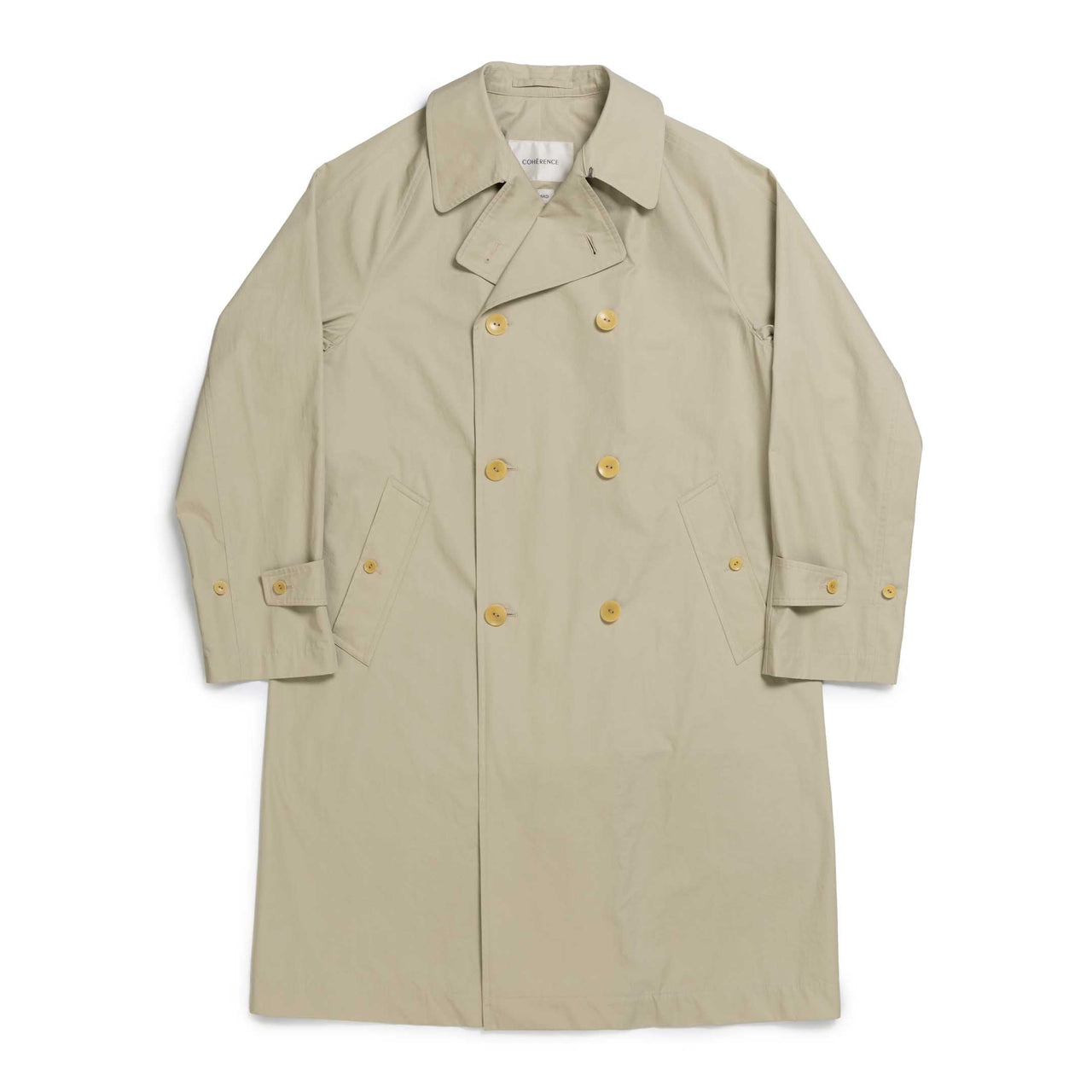 Coherence Fou Fou II Weather Resistant Cotton Sand-Coat-Clutch Cafe