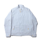 Coherence Gianni Seersucker Jacket Blue-Overcoat-Clutch Cafe