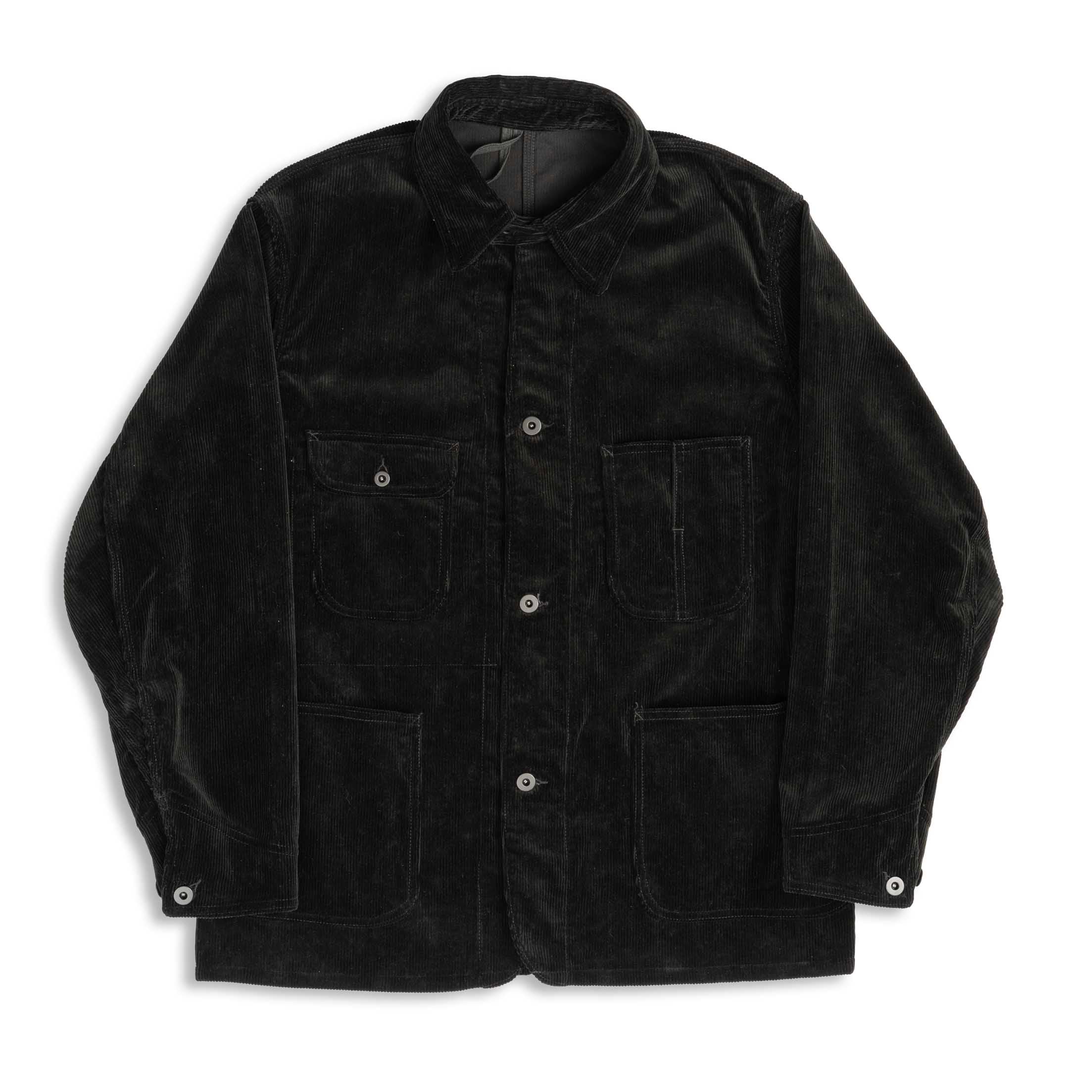 Coherence Jackson 10 Wale Corduroy Black-Jacket-Clutch Cafe