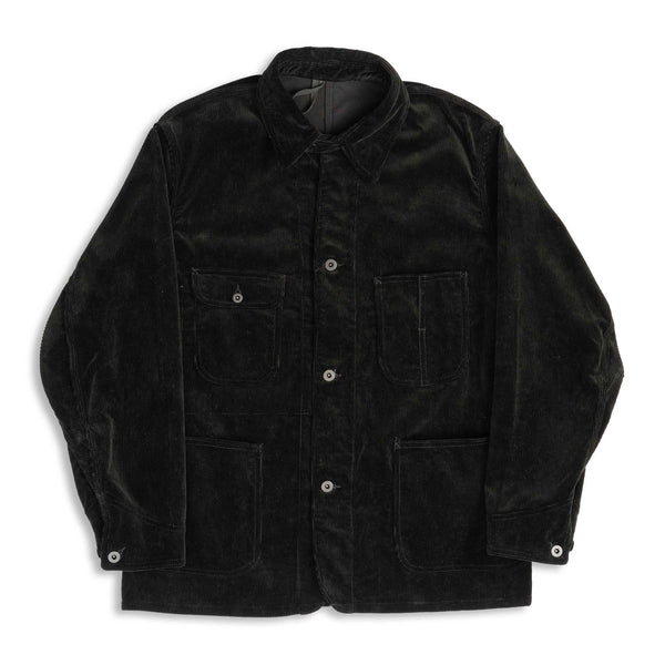 Coherence Jackson 10 Wale Corduroy Black-Jacket-Clutch Cafe