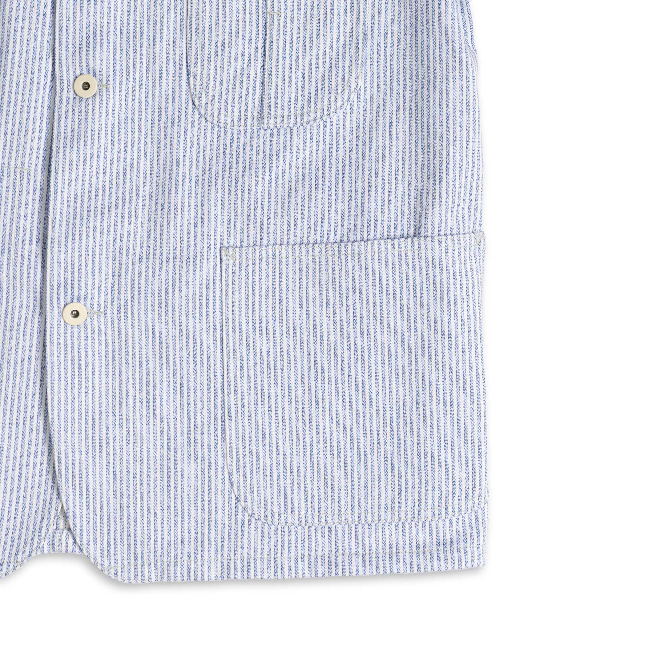 Coherence Jackson Jaspe Striped Twill Blue Stripe-Jacket-Clutch Cafe