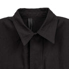 Coherence Jackson Linen/Cotton Chevron Black-Jacket-Clutch Cafe