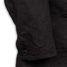 Coherence Jackson Linen/Cotton Chevron Black-Jacket-Clutch Cafe