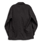 Coherence Jackson Linen/Cotton Chevron Black-Jacket-Clutch Cafe