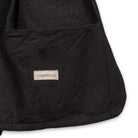 Coherence Jackson Linen/Cotton Chevron Black-Jacket-Clutch Cafe