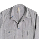 Coherence Jackson Linen/Cotton Chevron Blue-Jacket-Clutch Cafe