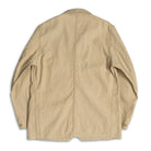 Coherence Jackson Linen/Cotton Chevron Ivory-Jacket-Clutch Cafe