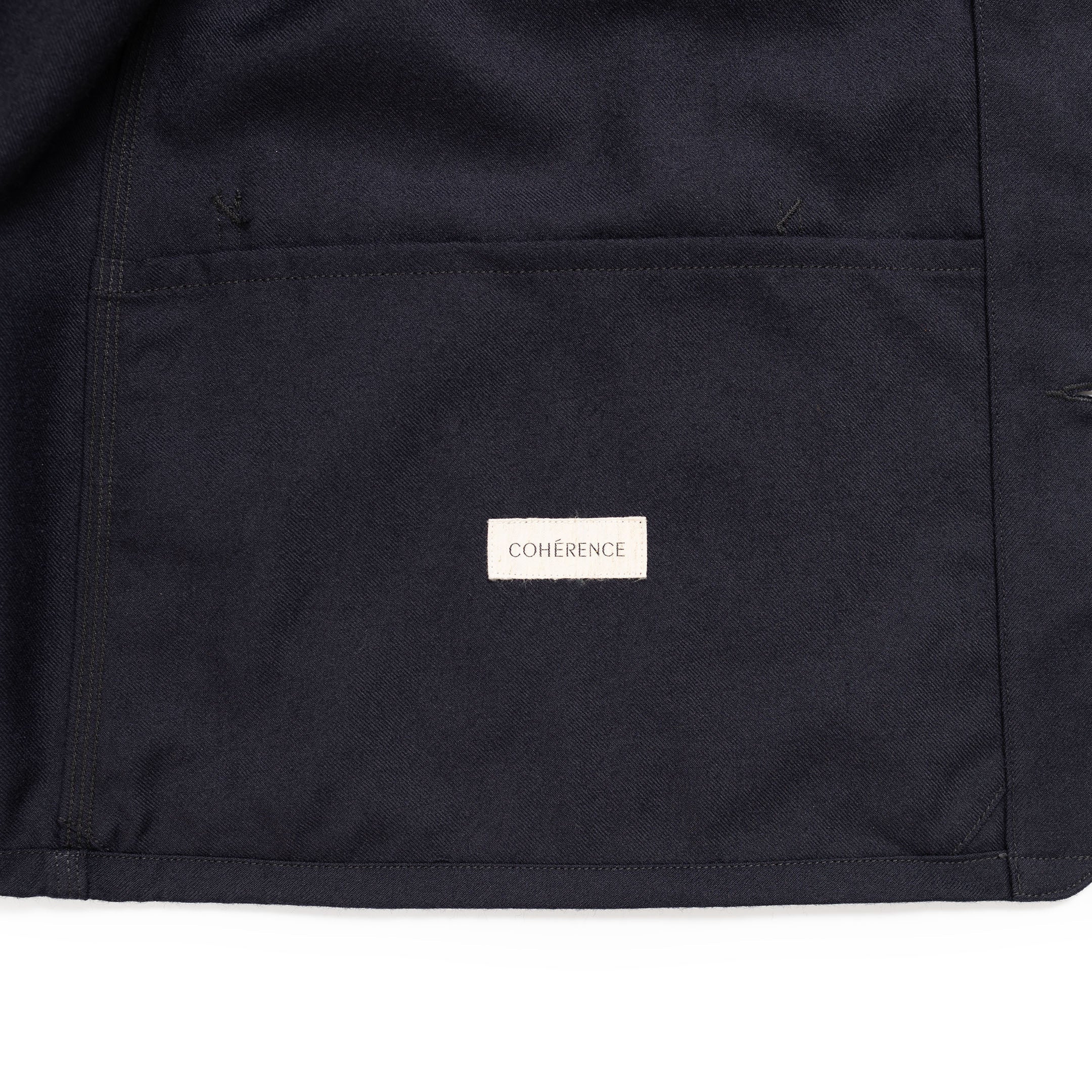 Coherence Jackson Rover Wool Twill D.Blue-Jacket-Clutch Cafe