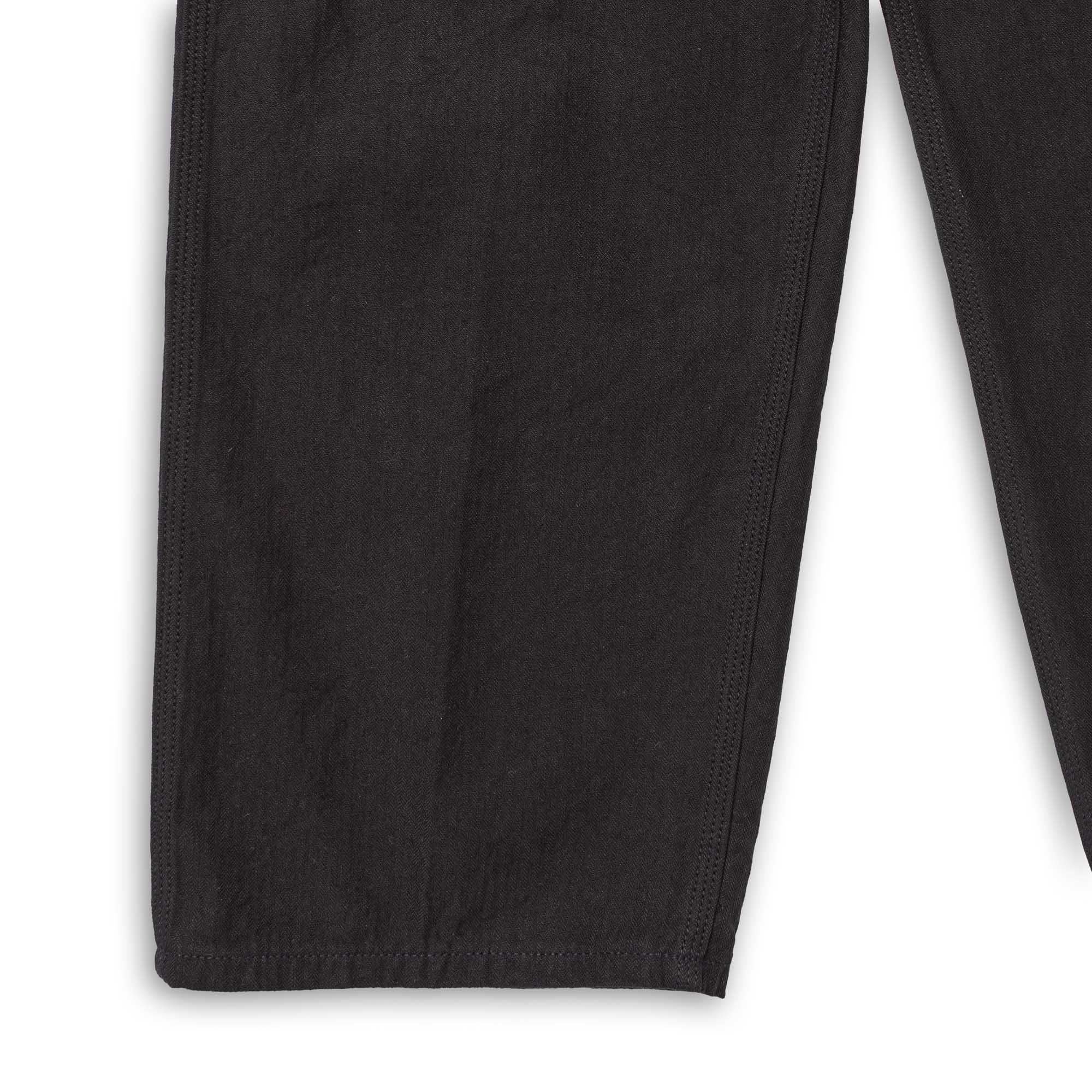 Coherence Paul Trousers Linen/Cotton Chevron Black-Trousers-Clutch Cafe