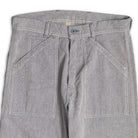 Coherence Paul Trousers Linen/Cotton Chevron Blue-Trousers-Clutch Cafe