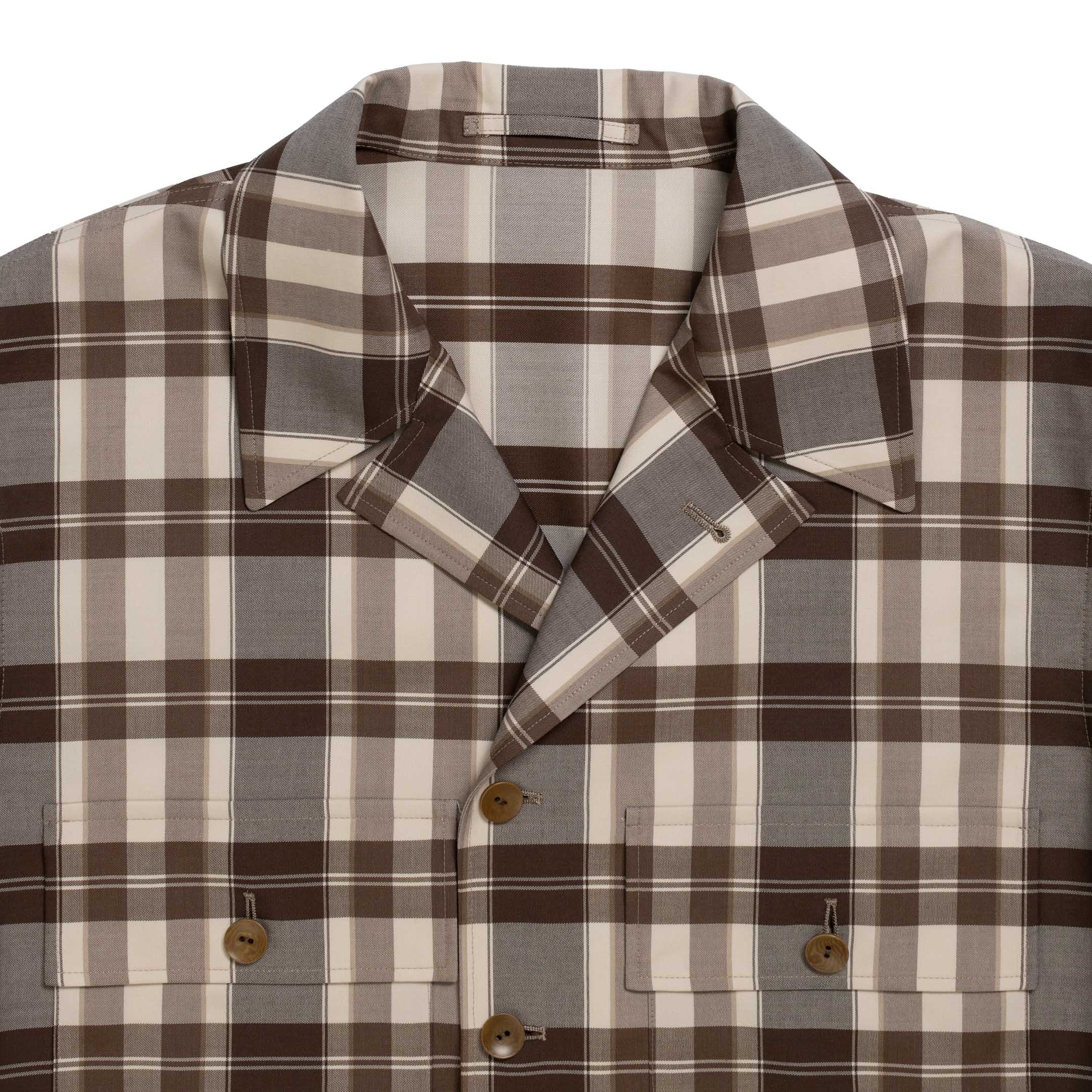 Coherence Vernon-D Antique Wool Gabardine Beige-Coat-Clutch Cafe