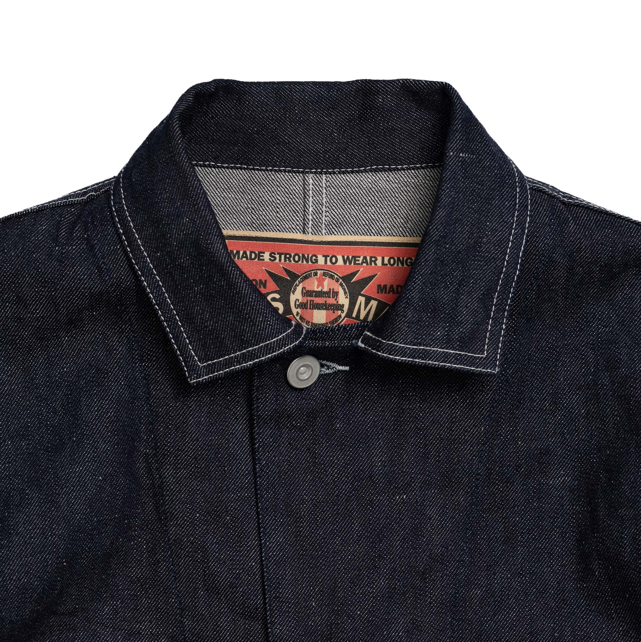 Cushman Lot. 21894 10 oz Denim Coverall-Jacket-Clutch Cafe