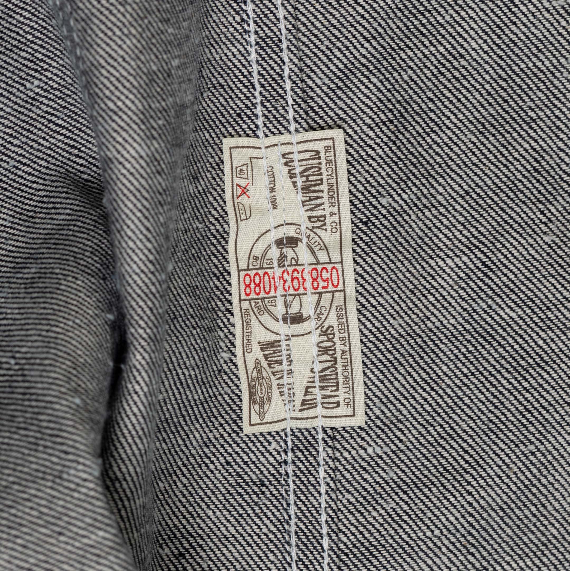 Cushman Lot. 21894 10 oz Denim Coverall-Jacket-Clutch Cafe