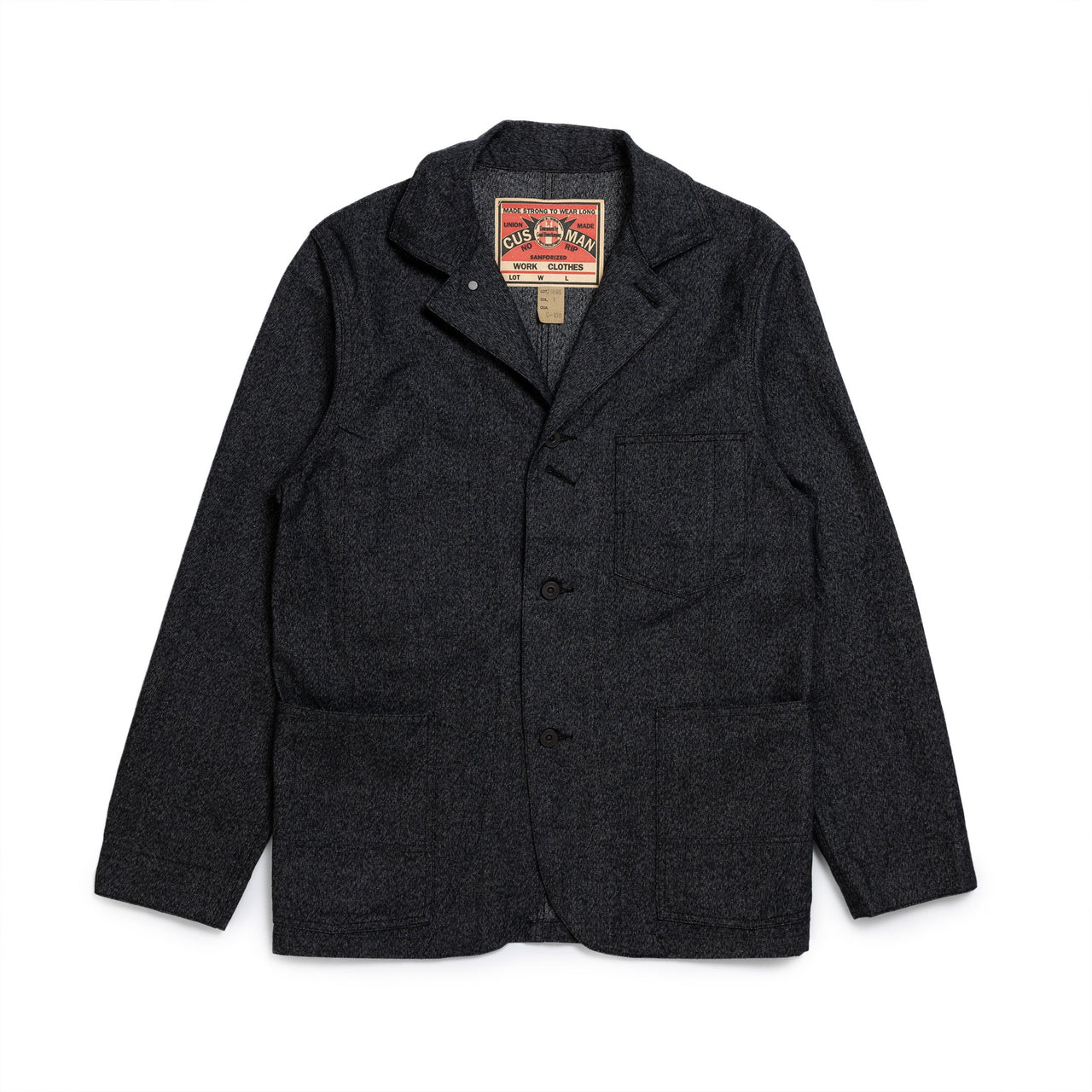 Cushman Lot. 21895 Black Chambray Coverall-Jacket-Clutch Cafe