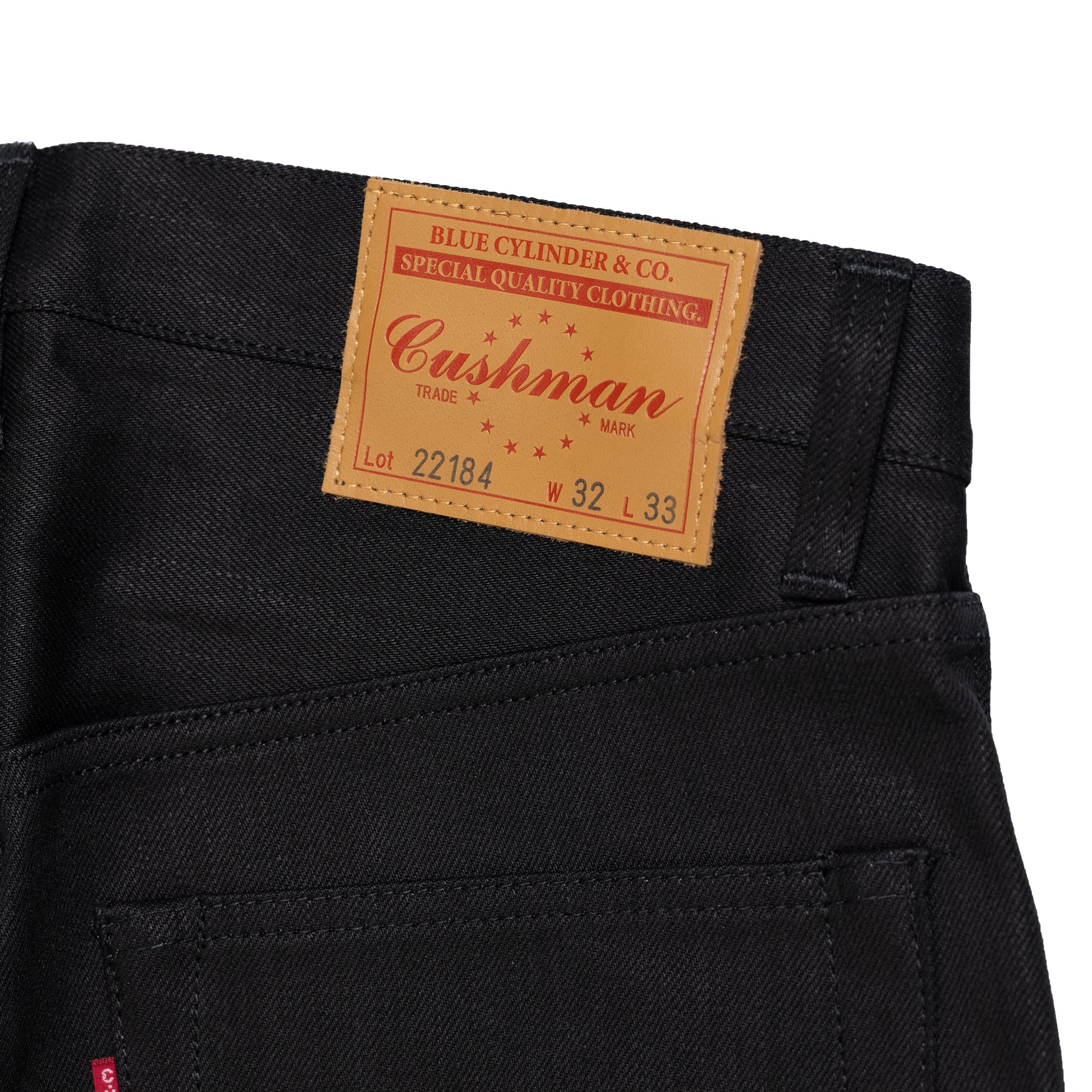 Cushman Lot. 22184 13.5 oz WW2 Model Jean Black-Jean-Clutch Cafe-selvage denim-selfedge denim