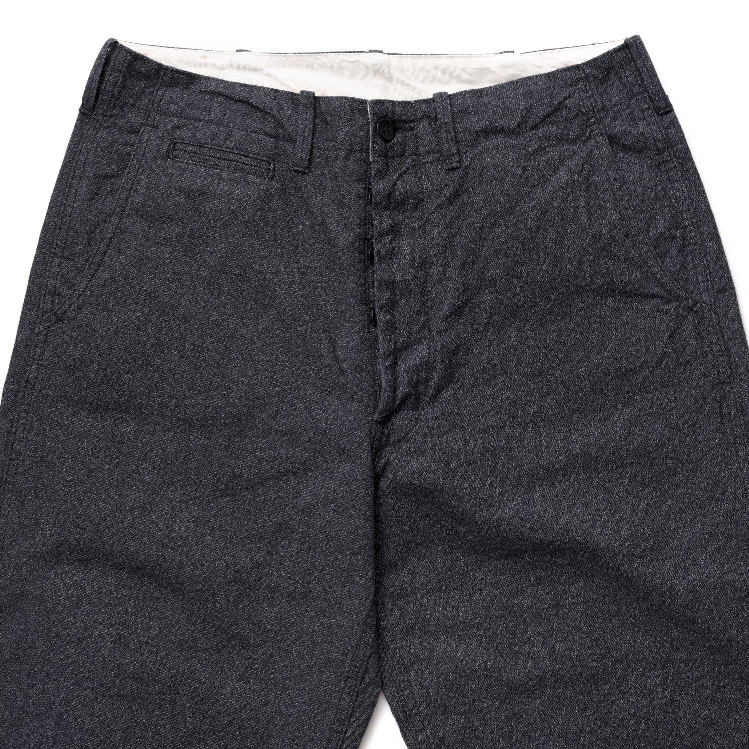 Cushman Lot 22686 Chambray Pant Salt & Pepper, Clutch Cafe London