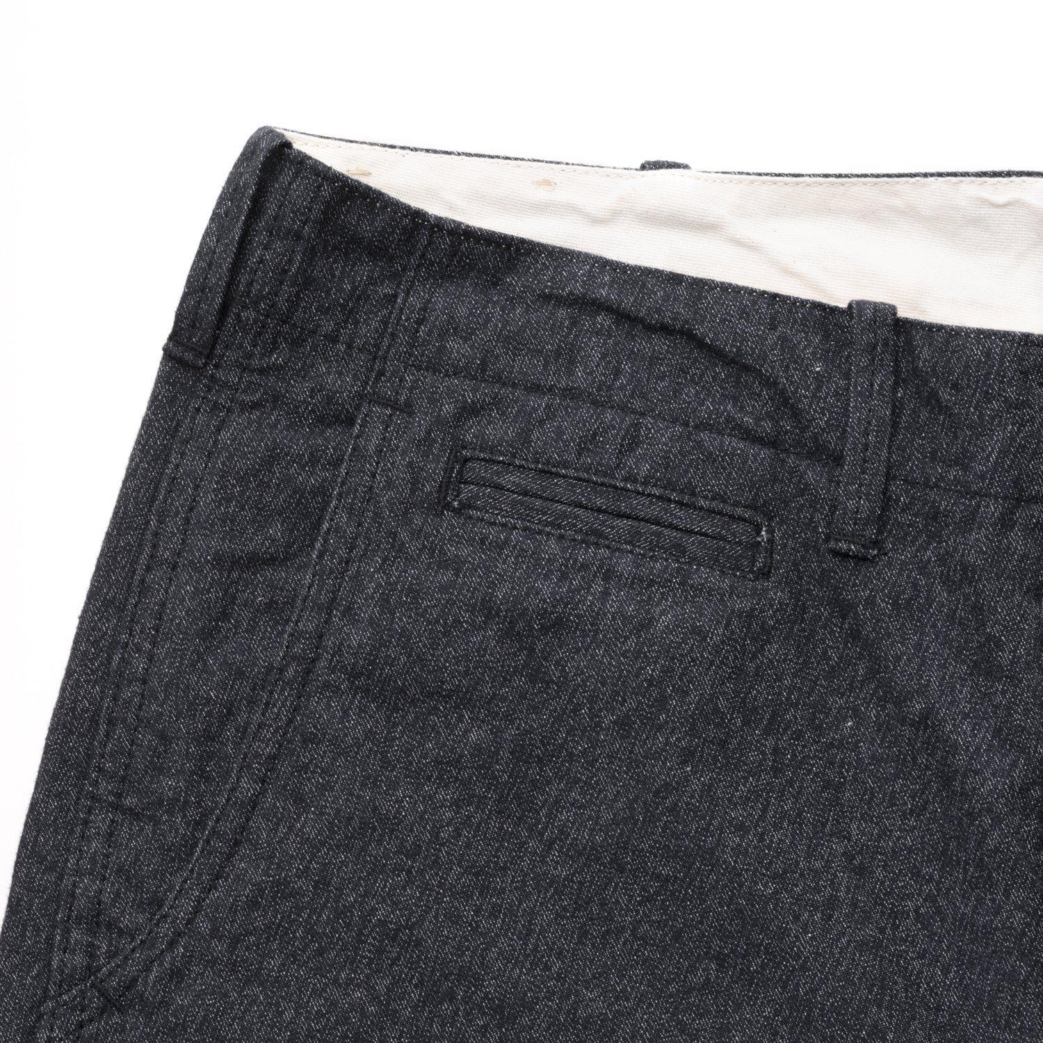 Cushman Lot 22686 Chambray Pant Salt & Pepper, Clutch Cafe London